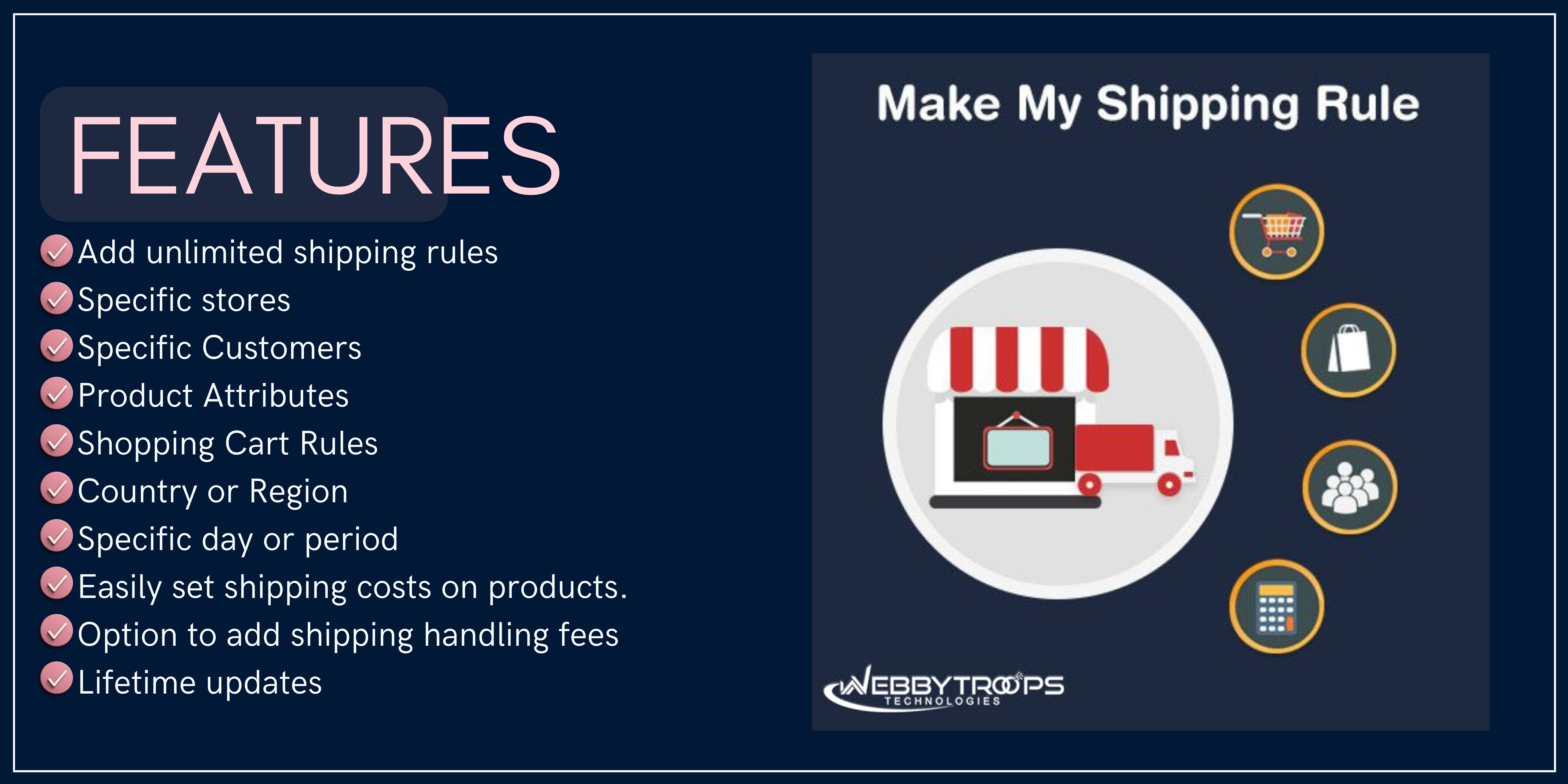 Make my Shipping Rule Extension for Magento 2 | Customize your shipping methods