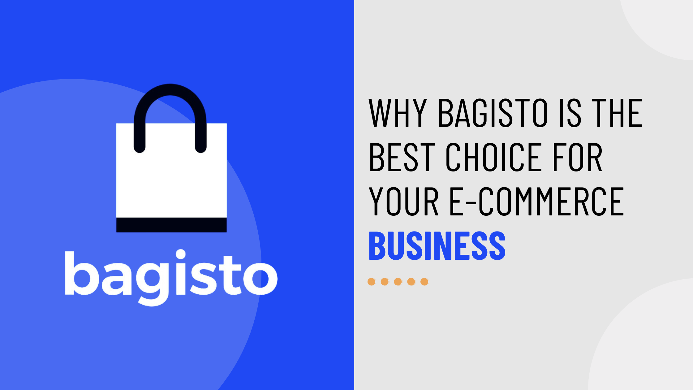 Why Bagisto is the Best Choice for Your E-Commerce Business