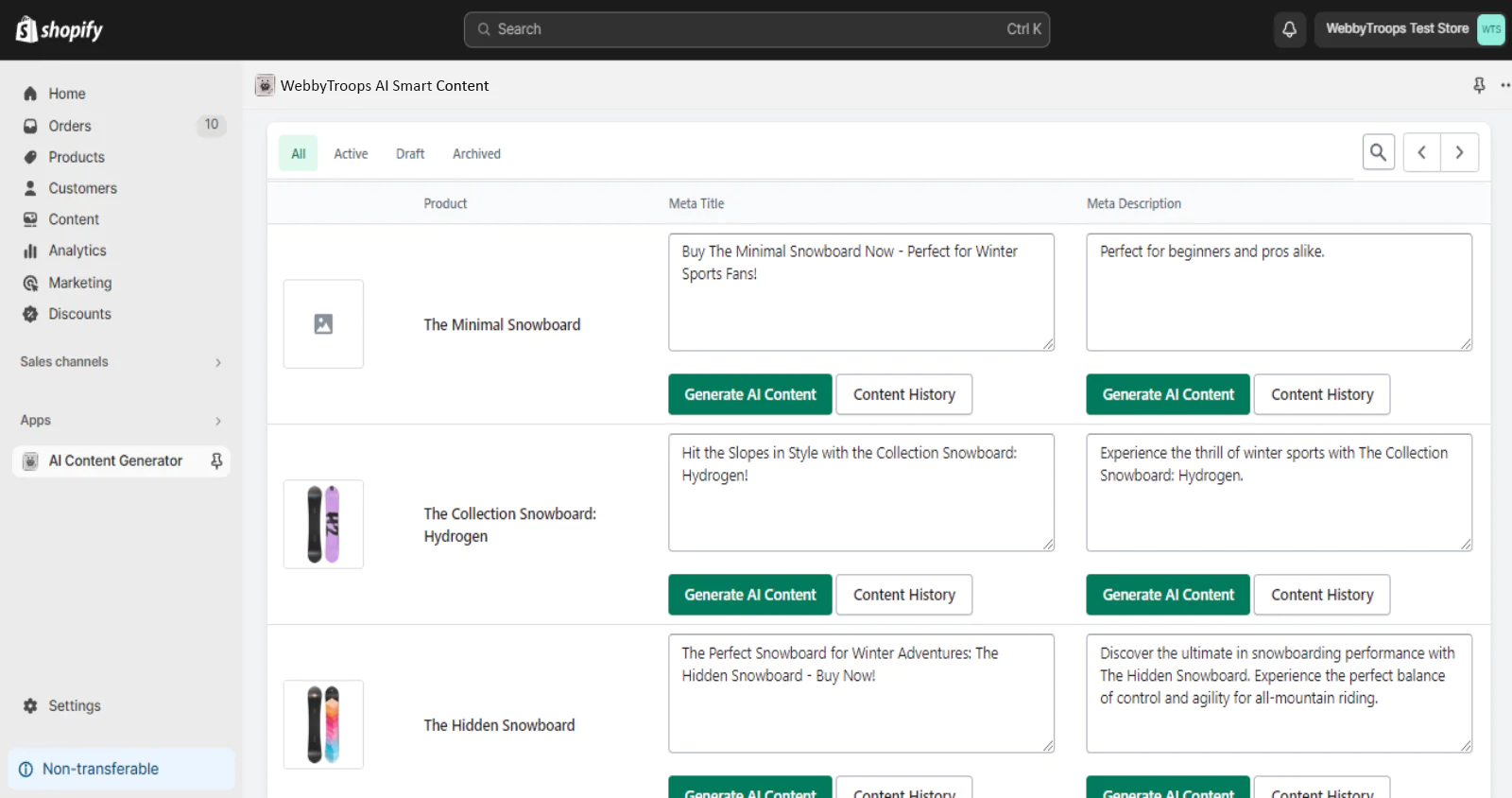 Streamline Your Shopify Store's SEO with WebbyTroops AI Smart Content: A Step-by-Step Guide