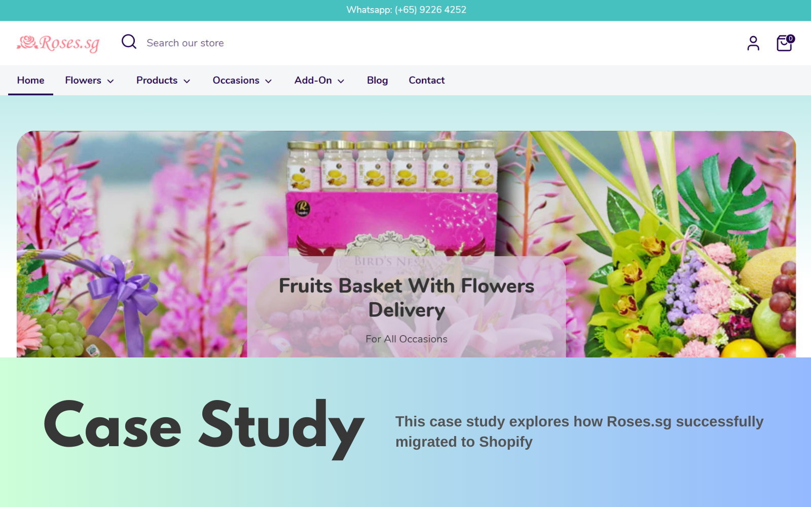 Case Study: Migrating roses.sg to Shopify