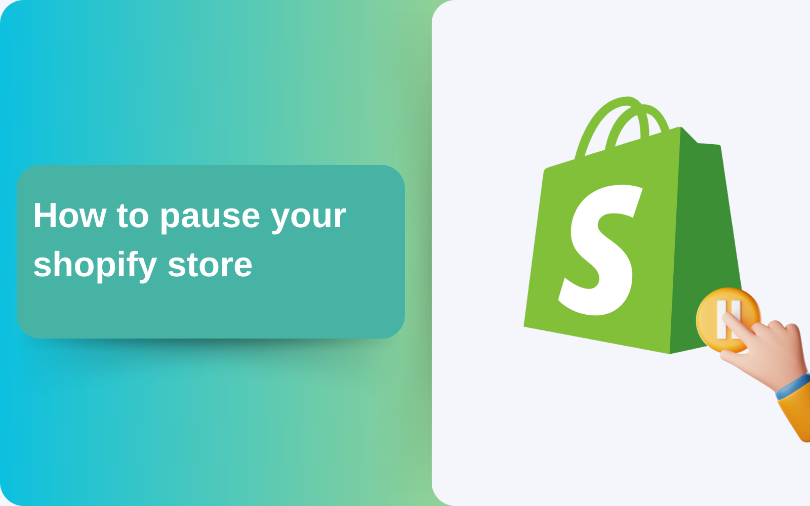 How to pause your shopify store
