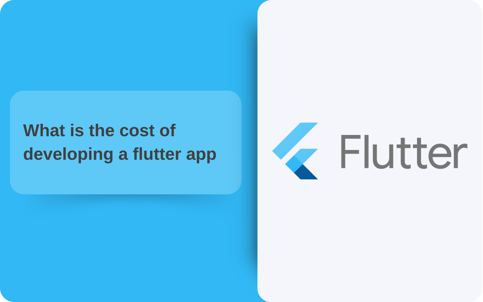 What is the cost of developing a flutter app